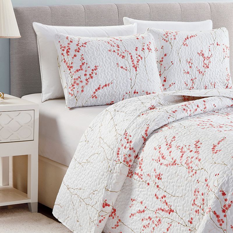 Madelinen® Sakura Floral Printed Quilt Set