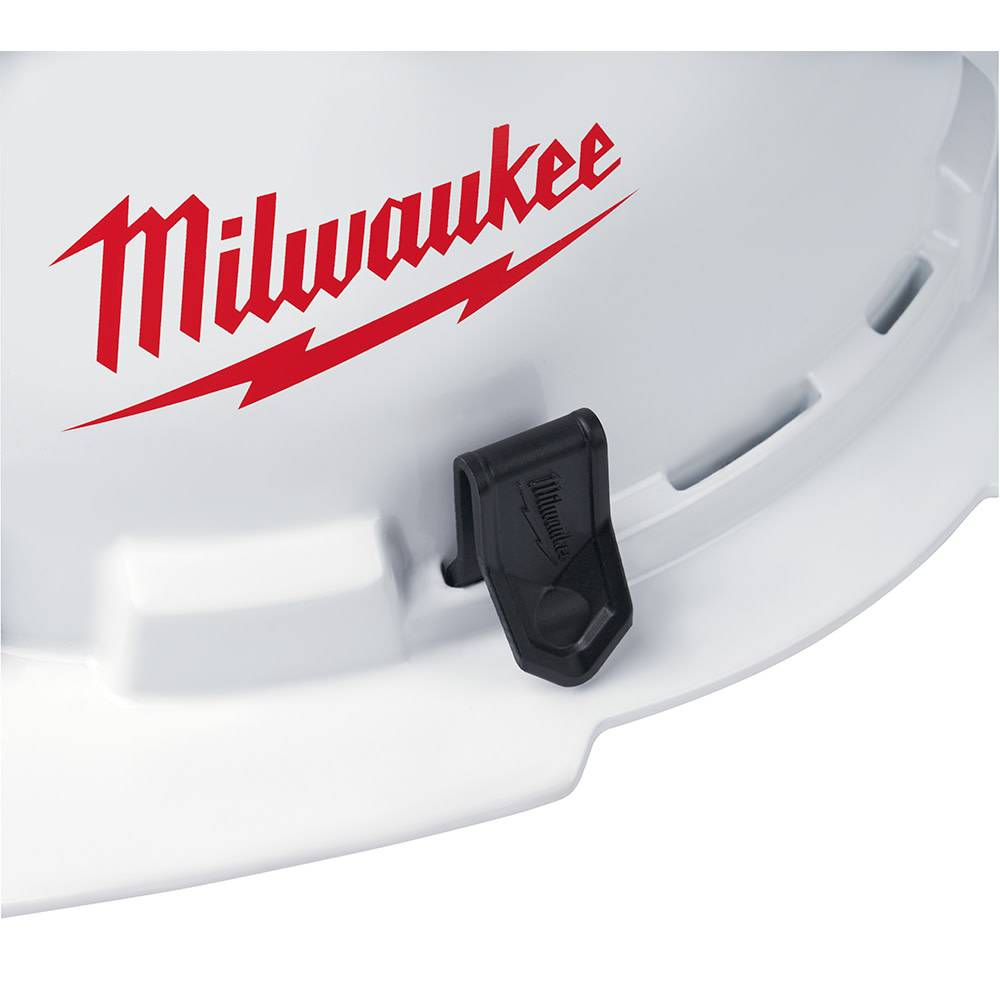 Milwaukee Full Brim Vented Hard Hat with USB Headlamp