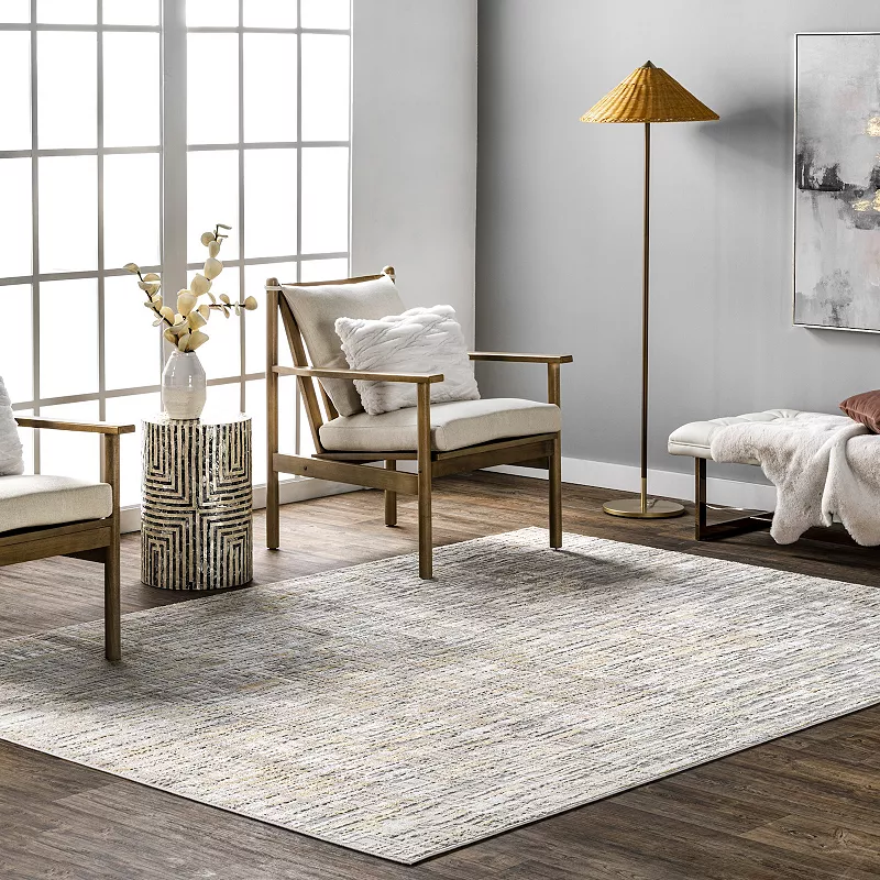 nuLoom Emersyn Contemporary Textured Abstract Crosshatch Area Rug