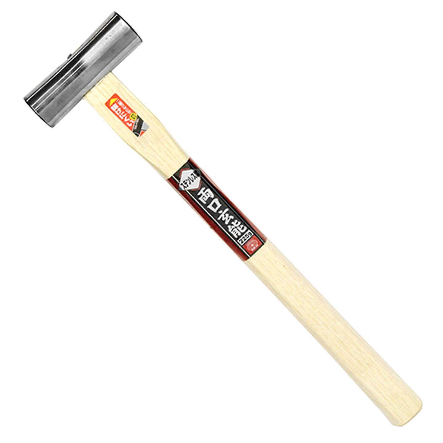 SK11 Hammer Japanese Genno 225g with Stainless Steel Double Sided Head， with Flat and Convex Surfaces， for Nailing and Carving Wood