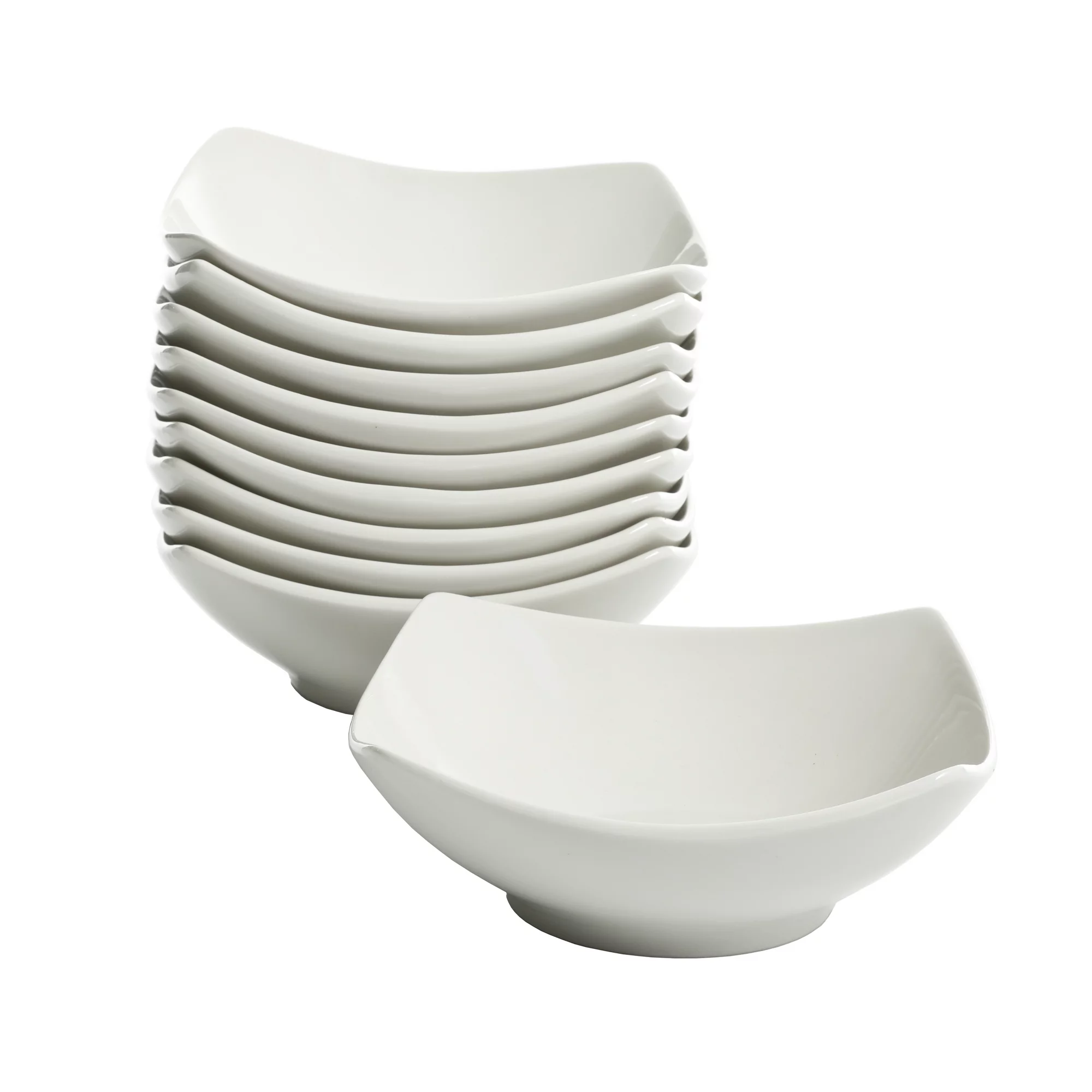 Gibson Home Dinnerware Set Everyday 48 Piece Kitchen Basics Essentials Combo Set in White