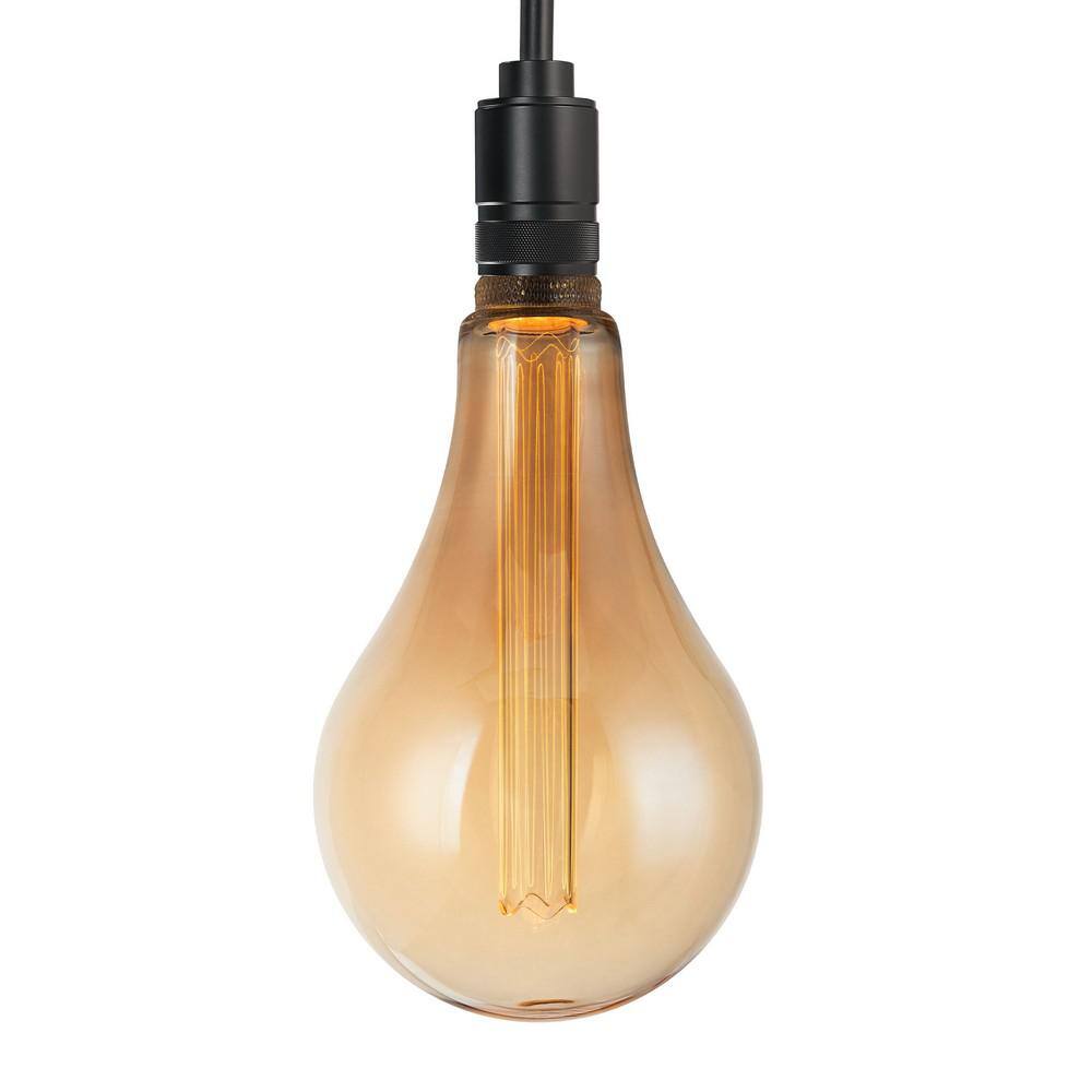 Feit Electric 25W Equivalent PS50 Dimmable Oversized Amber Glass Vintage Edison LED Light Bulb With Acrylic Filament Warm White 2100K PS50AYC820HDRP