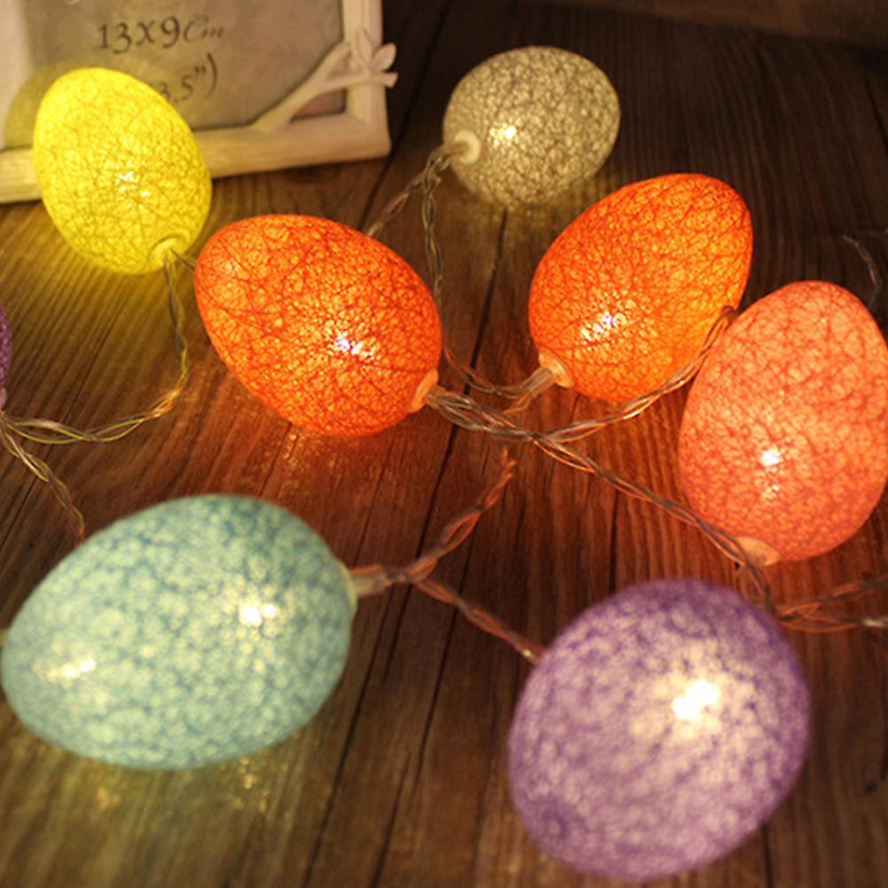 Easter Egg Lights Battery Powered Fairy String Lights(Colorful 5.91ft 10LEDs)