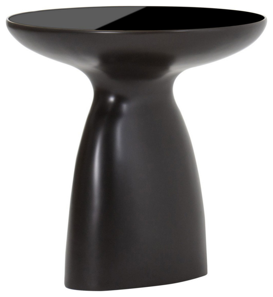 Lisa Side Table Black   Transitional   Side Tables And End Tables   by Rustic Home Furniture Deco  Houzz