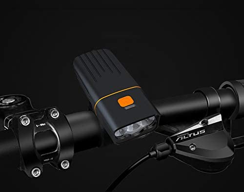 Feildoo Rechargeable Bike Light 3 LED Super Bright 1200LM Bicycle Lights Headlight Front Light IPX5 Waterproof with Free Taillight 3-Switch Modes Cycling Flashlight， Night Riding Hiking Camp