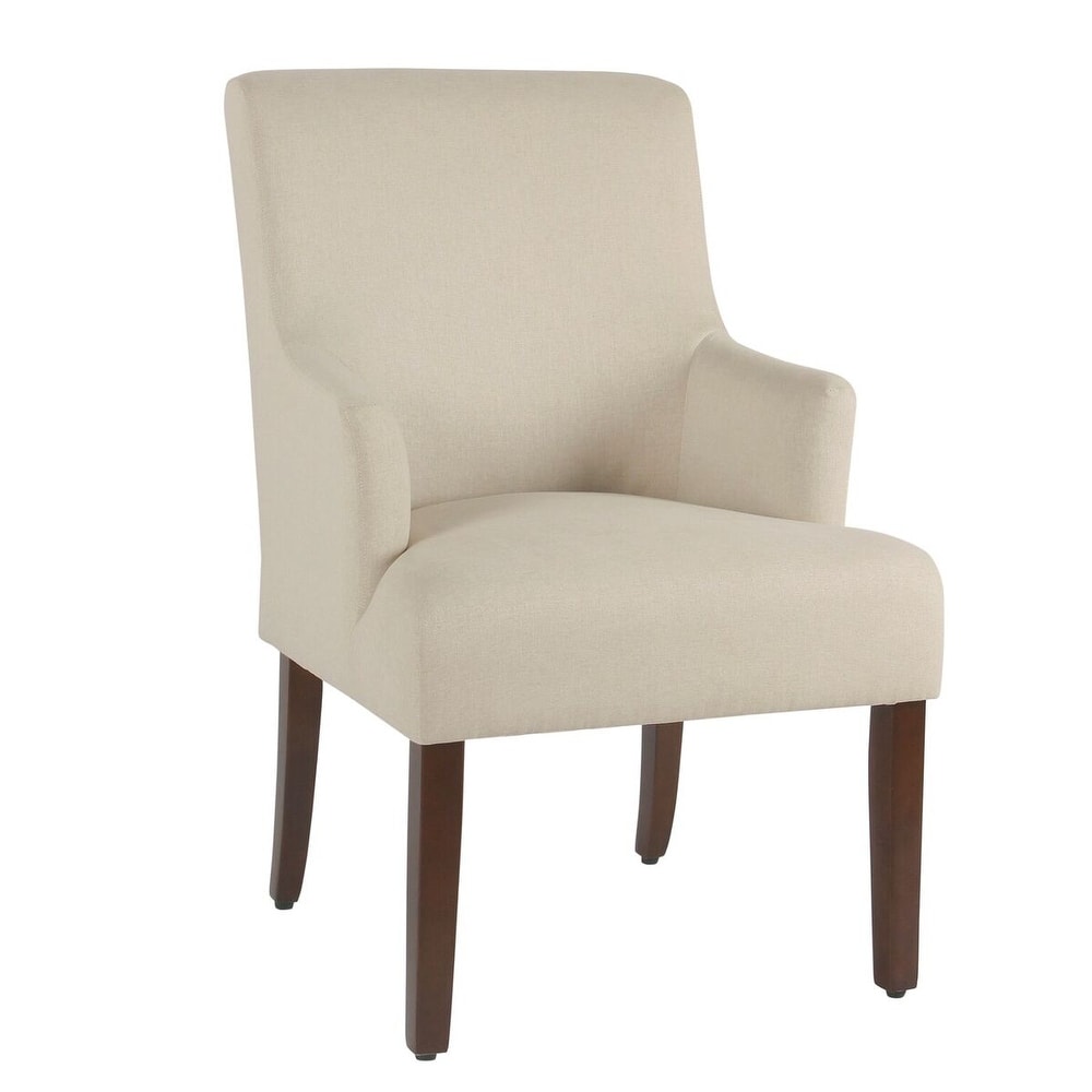 HomePop Meredith Anywhere Chair   Stain Resistant Cream Fabric