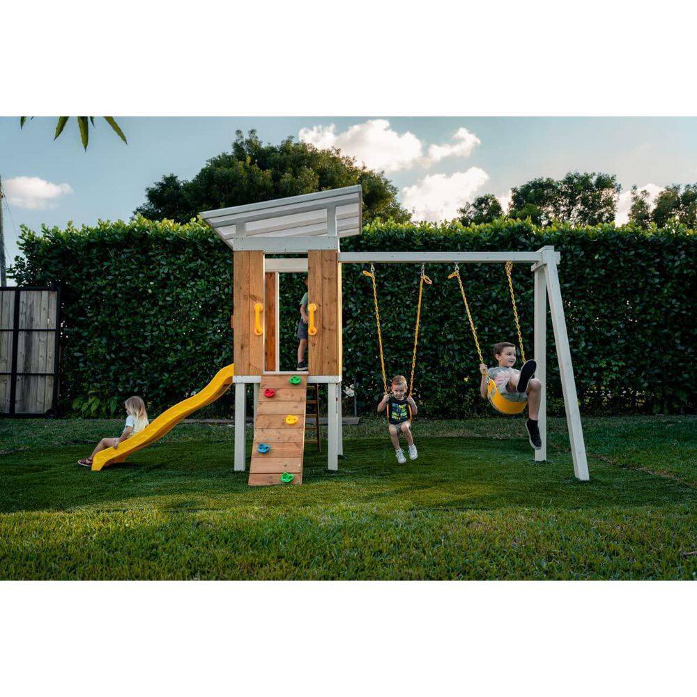 Avenlur Avenlur Forrest Modern outdoor wooden swing set MDRN-SWNG