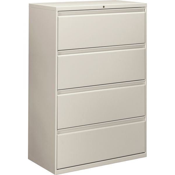 HON Brigade 800 Series 4-Drawer Lateral File Cabinet， Letter/Legal/A4， 36