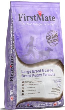 Firstmate Large Breed Puppy Formula Dry Dog Food， 25-lb bag