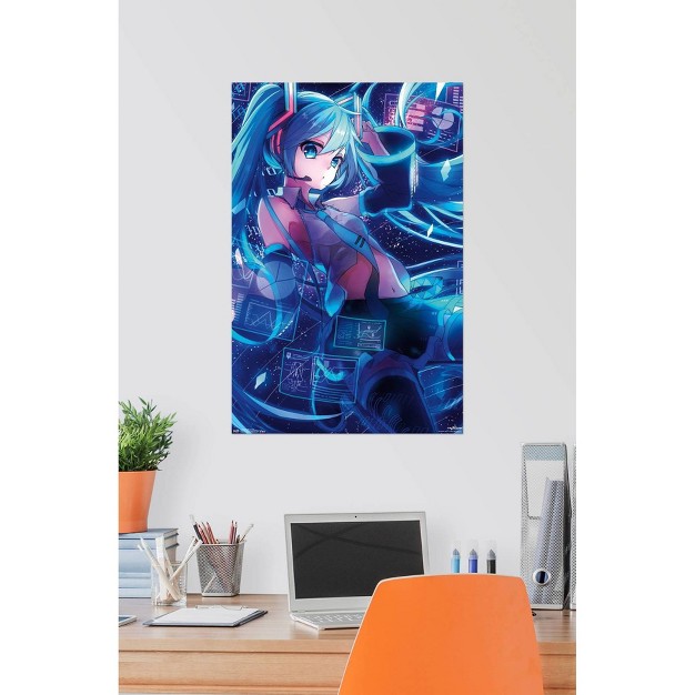 X 22 quot Hatsune Miku Screens Premium Poster Trends International