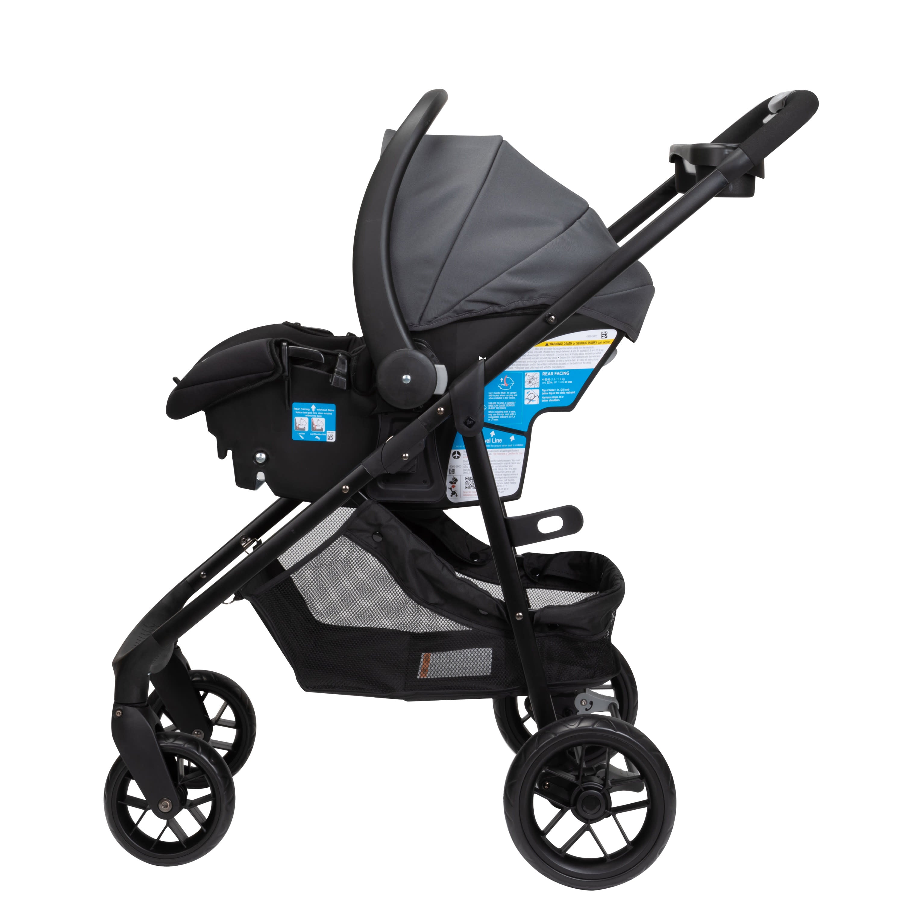 Safety 1ˢᵗ Grow and Go Sprint 8-in-1 Modular Travel System, Alloy