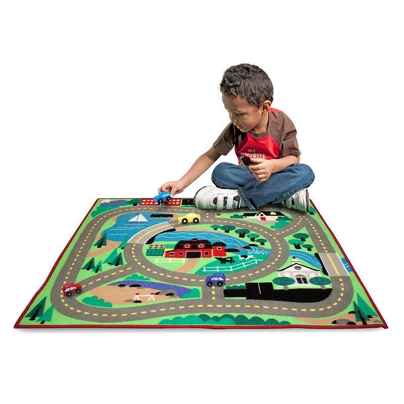 Melissa and Doug Round the Town Road Rug