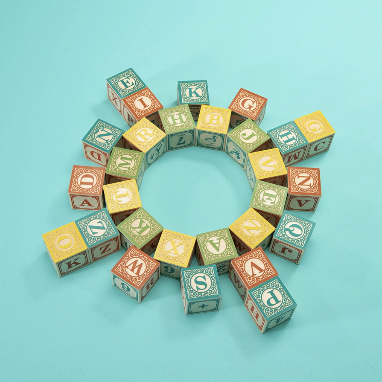 Spanish Wooden ABC Blocks by Uncle Goose