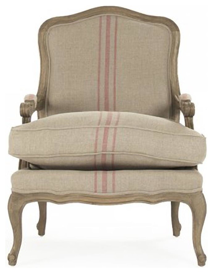 Love Chair Arm BASTILLE Linen   Farmhouse   Armchairs And Accent Chairs   by EuroLuxHome  Houzz