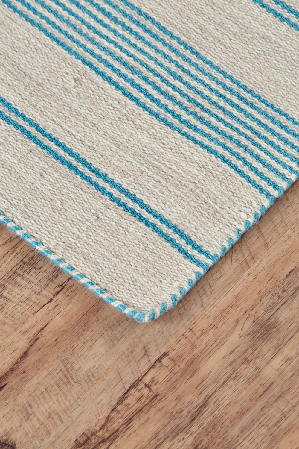 Granberg Blue and Ivory Rug by BD Fine