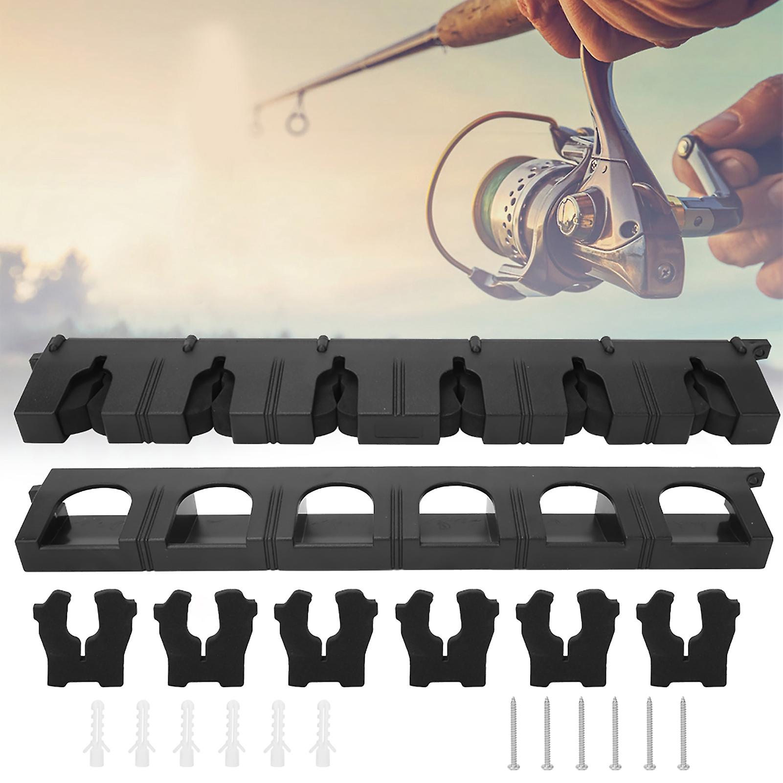 Abs Plastic Fishing Pole Rod Display Stand Fixing Storage Bracket Holder Tackle