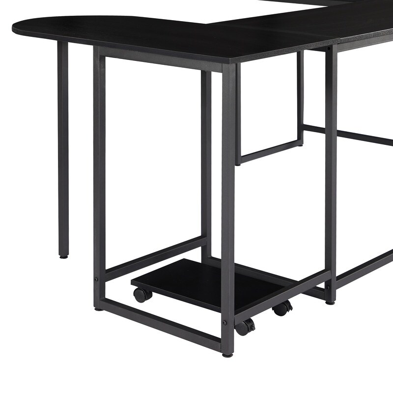 Industrial Style U Shaped Computer Desk  Writing Table Workstation