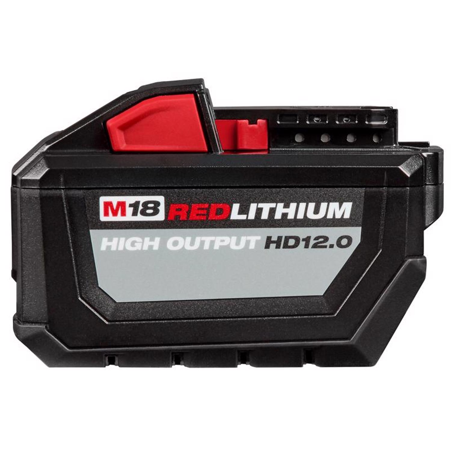 MW M18 RedLithium HD12.0 12 Ah Lithium-Ion High Output Battery Pack 1 pc