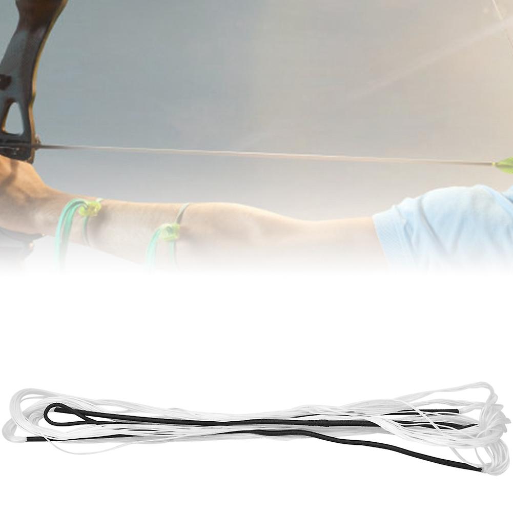 1 Pcs Nylon Universal Archery Bowstring Bow String For Recurve Bow Hunting Tackle Accessoryblackandamp;white 70 Inches