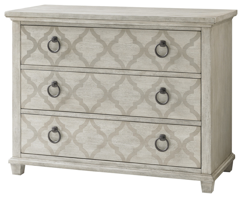 Emma Mason Signature Rich Bay Brookhaven Hall Chest in Light Oyster Shell   Mediterranean   Accent Chests And Cabinets   by Emma Mason  Houzz