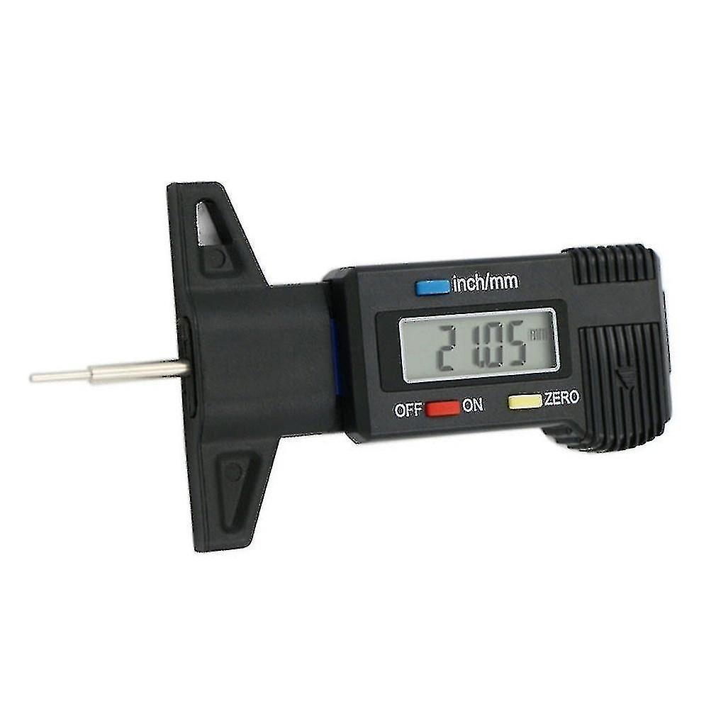 Digital Depth Gauge Tyre Tire Tester Lcd Tread 0-25.4mm Meter Measurer Tool Electronic Caliper Car Wheel Motorcycle Trucks Monit