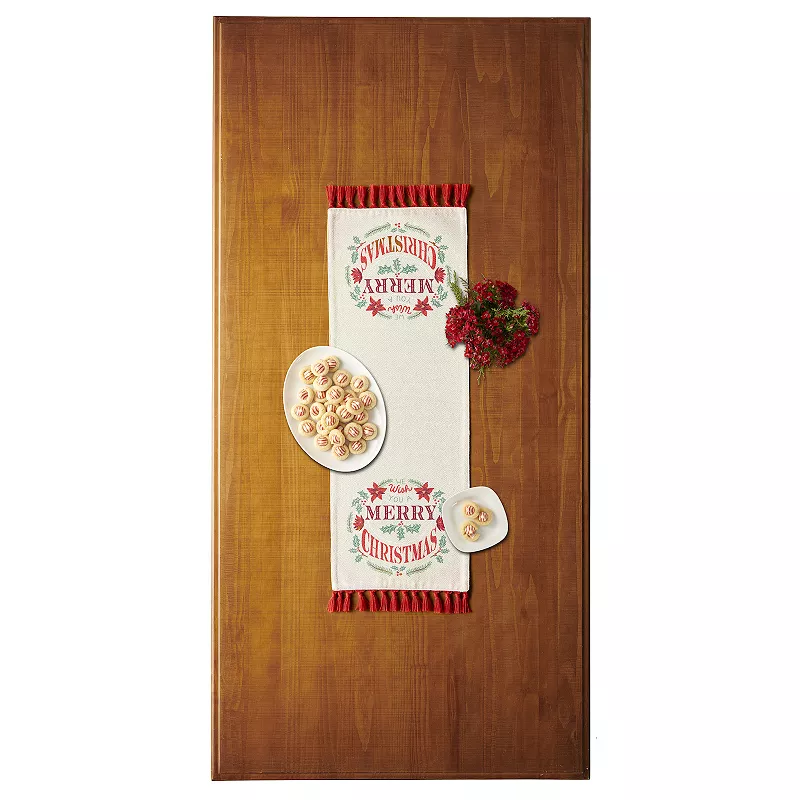 St. Nicholas Square? Merry Christmas Table Runner