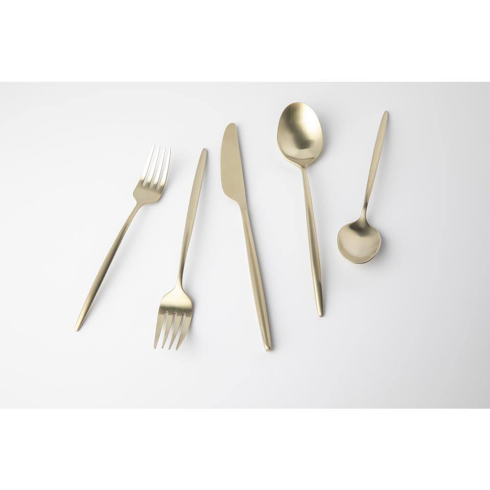 Cambridge Gaze Champagne Satin 180 20-Piece Flatware Set (Service for 4) 505220CWA12DS