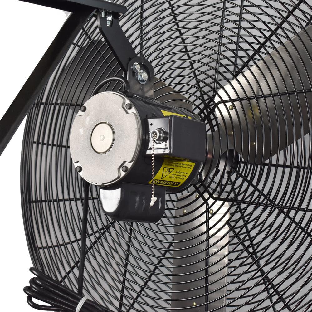 Schaefer 30 in Black Circulation Wall Mounted Fan