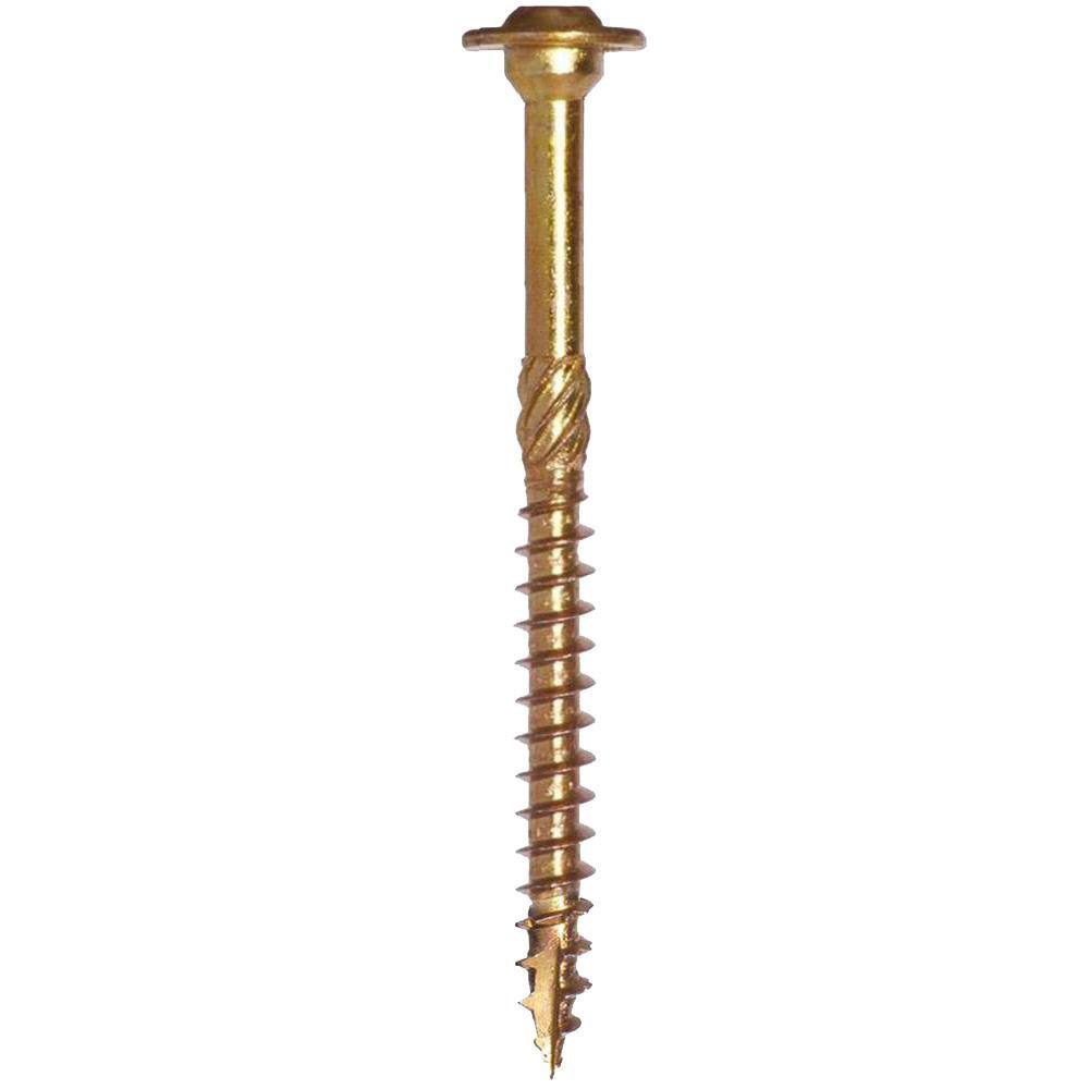 GRK Fasteners 516 in. x 4 in. Star Drive Round Head Rugged Structural Wood Screw (45-Piece per-Pack) 112225