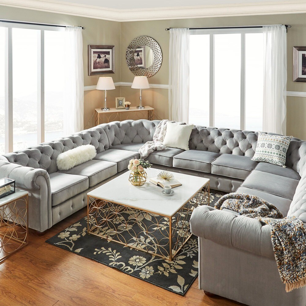 Knightsbridge Chesterfield 11 Seat Sectional by iNSPIRE Q Artisan