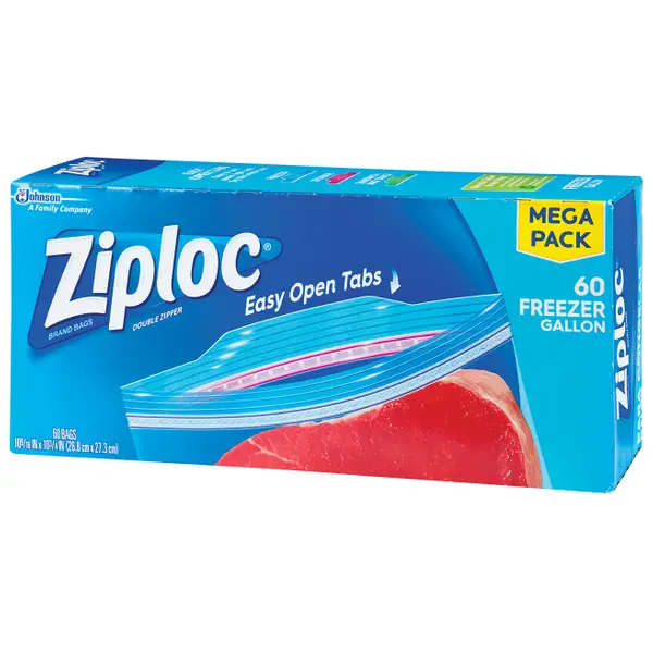 Ziploc 60-Count 1 Gallon Freezer Bags