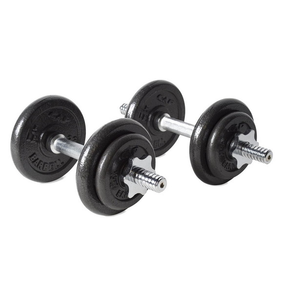 CAP RSWB 40TPB Adjustable Cast Iron Dumbbell Set w...