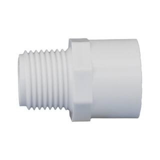 Charlotte Pipe 1 in. x 1 in. Schedule 40 Male Pipe Thread x Male Adapter PVC021091000HD