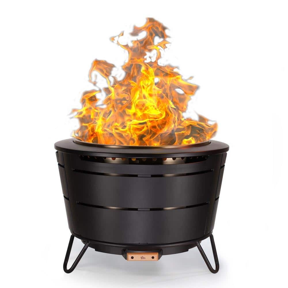 TIKI 27.5 in. Reunion Fire Pit Metal Black 1121001