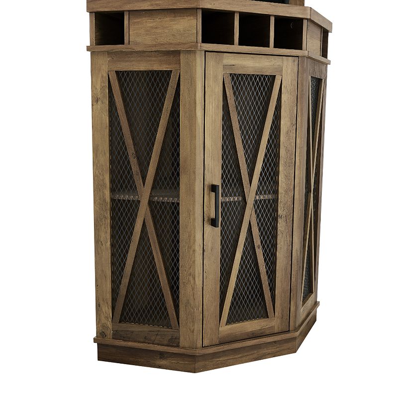 Mesh Door Corner Bar Storage Cabinet