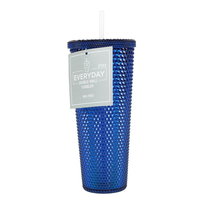 New View Gifts and Accessories 24-oz. Studded Double Wall Tumbler - Indigo