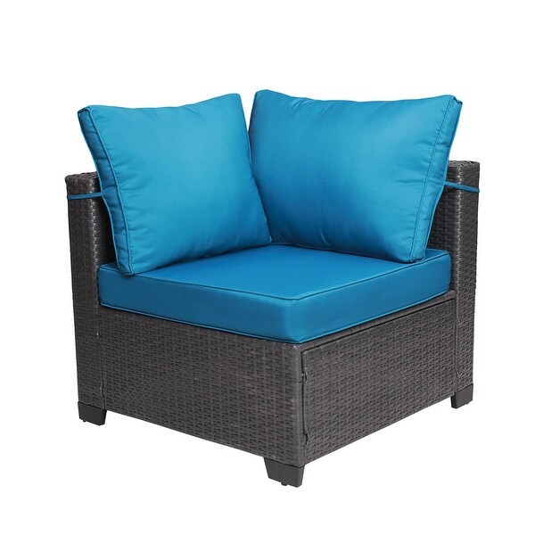 MM 7Piece PE Rattan Wicker Cushioned Sofa Sets