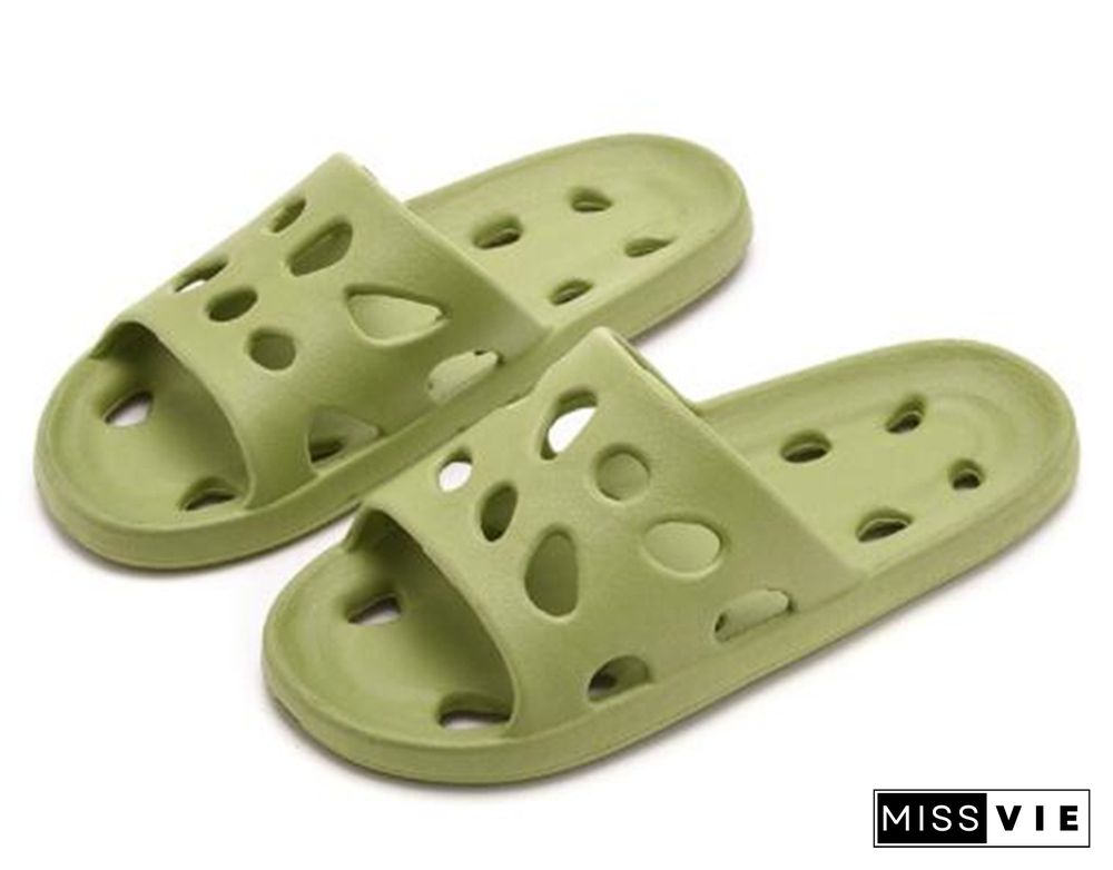 Summer Leaky Slippers Bathroom Bathing Confortable Men Women Couple Home Indoor Non-slip EVA Sandals Slippers Beach Slippers