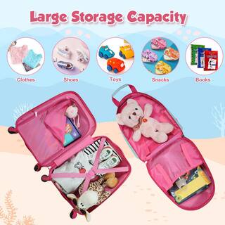 Nyeekoy Kids Carry on Luggage Set with Spinner Wheels Sika Deer (2-Piece) TH17L0254