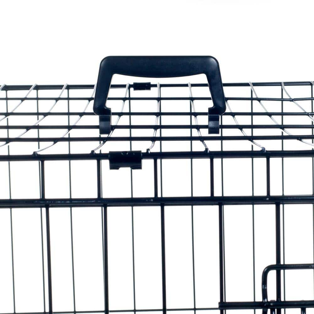 Petmaker 36 in. x 23 in. Foldable Dog Crate Cage with 2 Door 80-361501