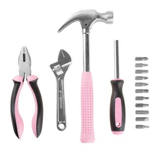 Stalwart Home Pink Tool Kit (15-Piece) M550082