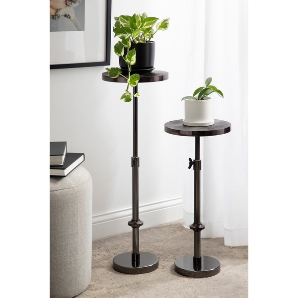 Kate and Laurel Engles Metal Table and Plant Stand