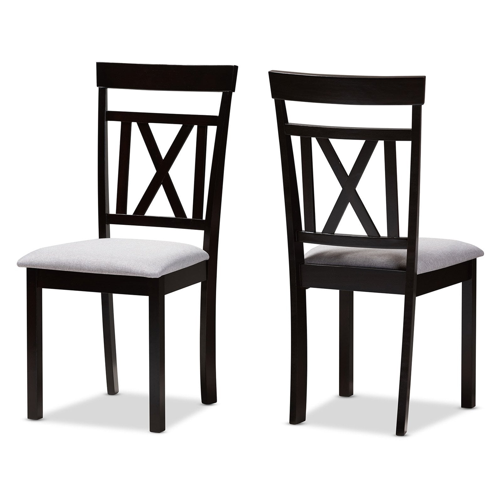 Baxton Studio Rosie Cross Back Dining Chair - Set of 2