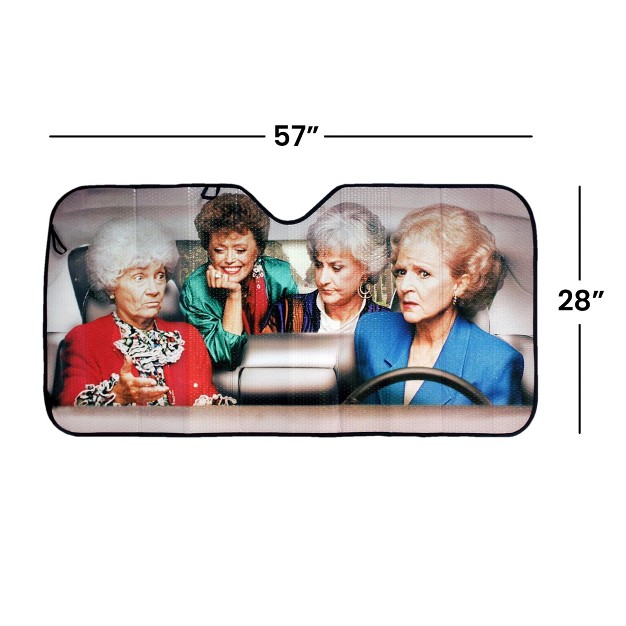 Just Funky The Golden Girls 57 X 28 Inch Car Sunshade