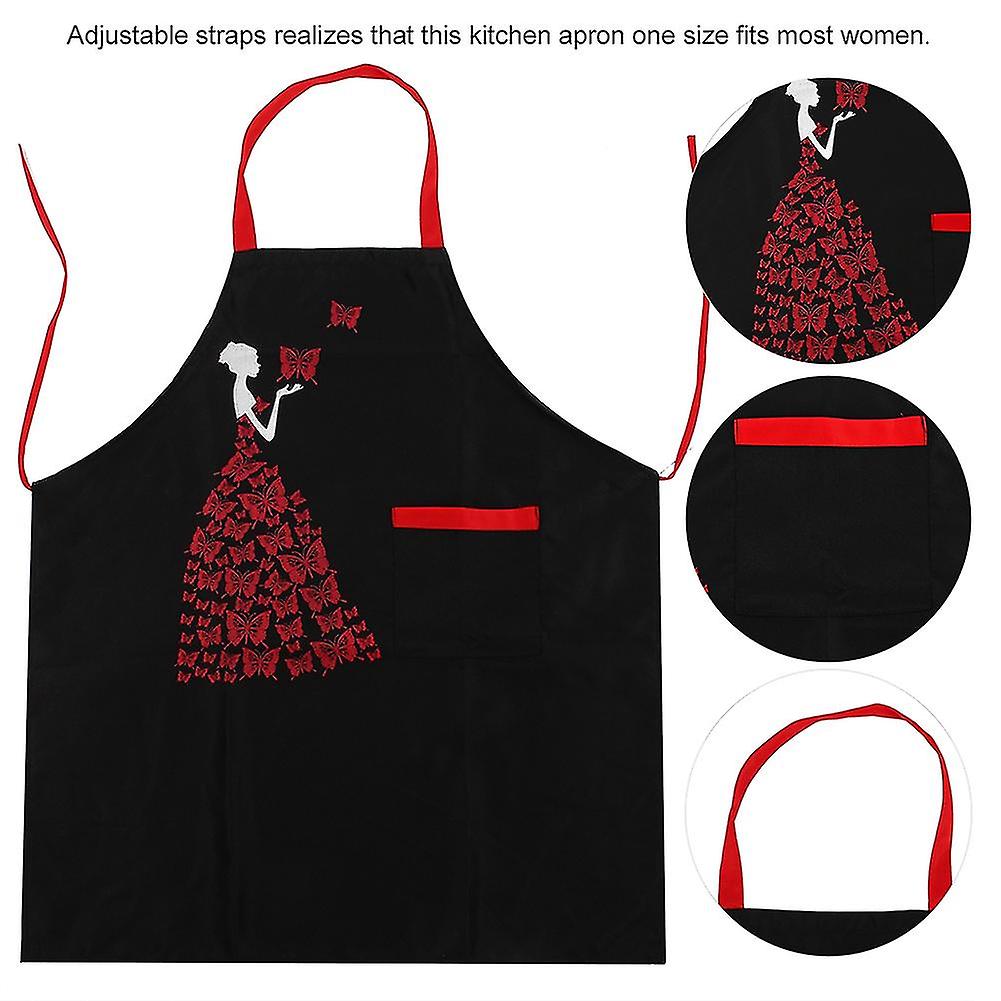 Kitchen Bar Apron For Women With Pocket Women's Chef Apron For Cooking Baking