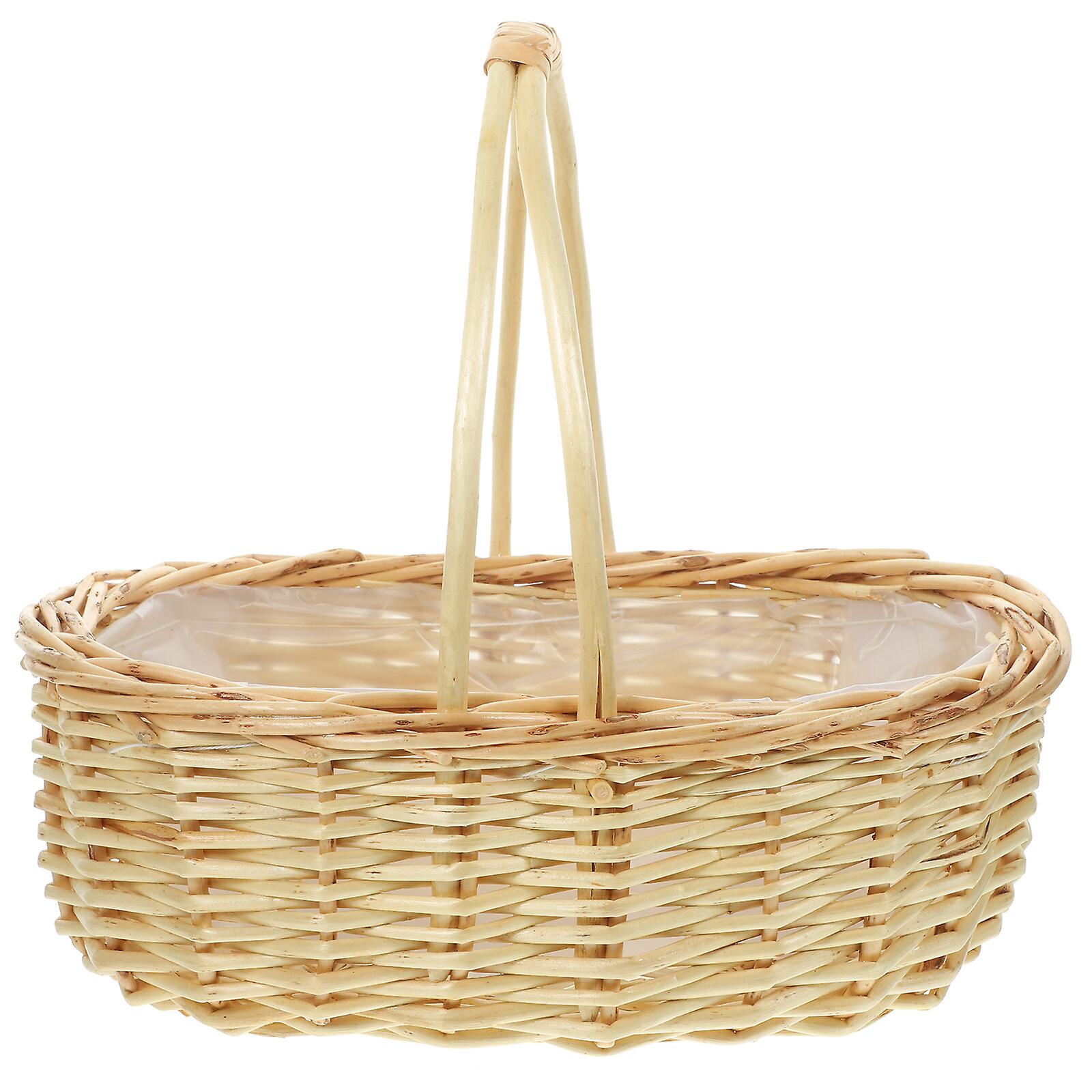 Wicker Woven Storage Basket Flower Arrangement Wicker Woven Basket Picnic Basket