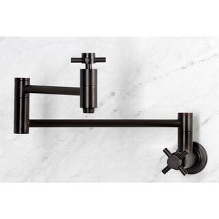 Kingston Brass Concord Wall Mount Pot Filler Faucets in Oil Rubbed Bronze HKS8105DX