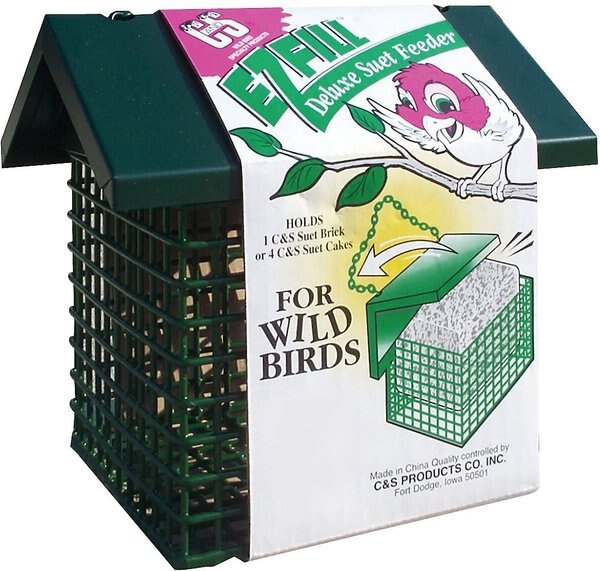 CandS EZ Fill Deluxe Suet Wild Bird Feeder