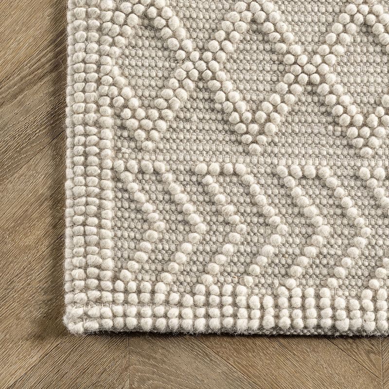 nuLOOM Contemporary Trellis Natti Wool Blend Rug