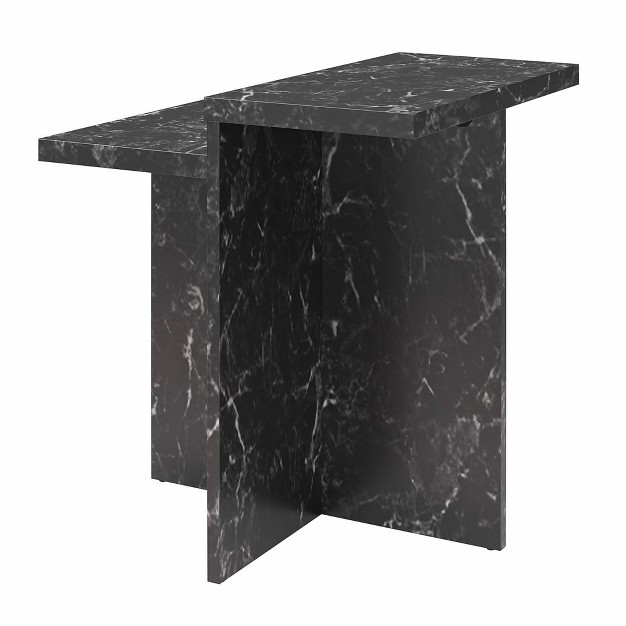 Brielle Modern Faux Marble Side Table Cosmoliving By Cosmopolitan